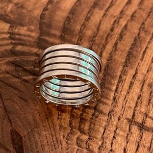 Bvlgari B.ZERO1 Five-Band Ring in 18k White Gold